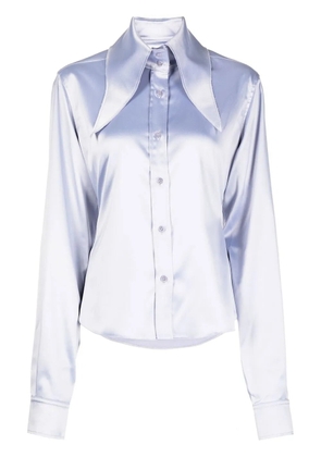 16Arlington Ione oversize-collar shirt - Purple