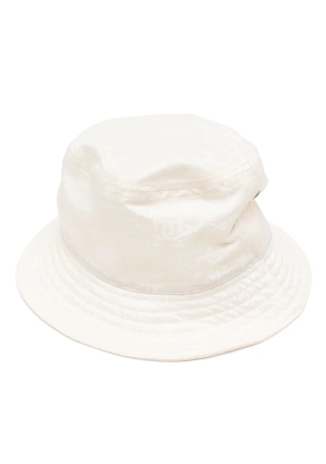 Bally logo-print bucket hat - White