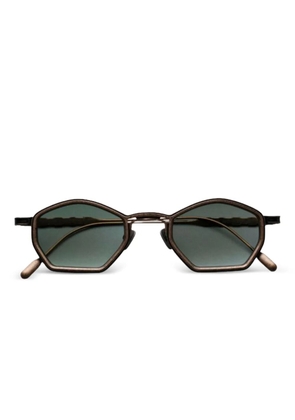 Capote geometric-frame sunglasses - Brown