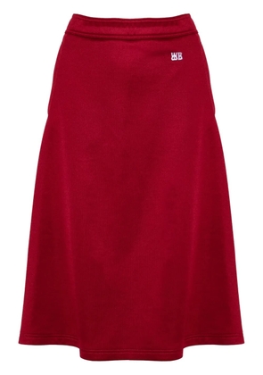 Wales Bonner Shine midi skirt - Red