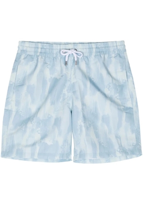 Frescobol Carioca Seascape abstract-print swim shorts - Blue