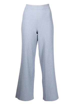 Proenza Schouler White Label lightweight rib knit trousers - Blue