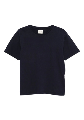 KHAITE round-neck cotton T-shirt - Blue