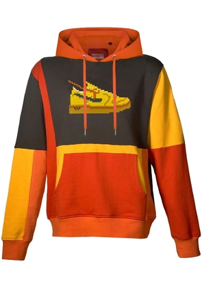 Mostly Heard Rarely Seen 8-Bit graphic-print cotton hoodie - Orange