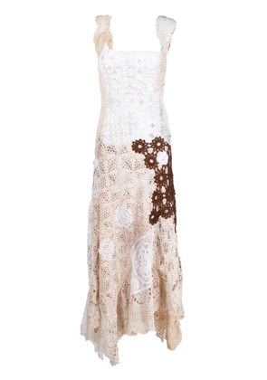 Marco Rambaldi crochet midi dress - White