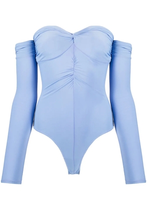 Fleur Du Mal ruched bodysuit - Blue