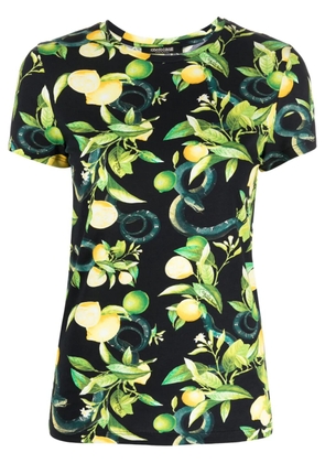 Roberto Cavalli lemon-print short-sleeve T-shirt - Multicolour
