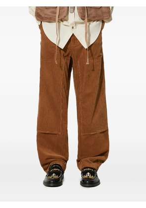 Engineered Garments corduroy panelled trousers - Brown