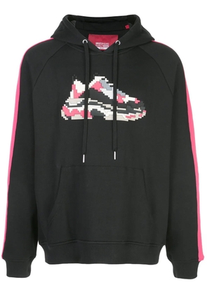 Mostly Heard Rarely Seen 8-Bit Sweet Rave appliqued hoodie - Black