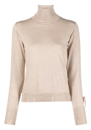 Golden Goose distressed roll-neck virgin wool jumper - Neutrals