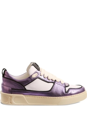Hogl Macba Seven leather lace-up sneakers - Purple