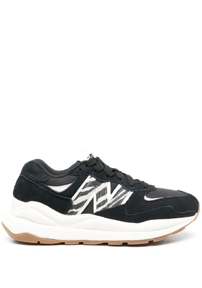 New Balance zebra-print low-top sneakers - Black