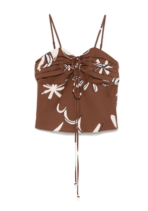 Scotch & Soda seersucker top - Brown