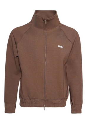 RHUDE Hampton zip-up track jacket - Brown