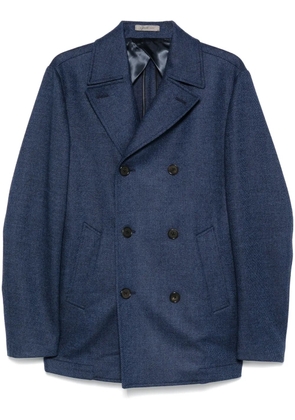 Corneliani striped peacoat - Blue