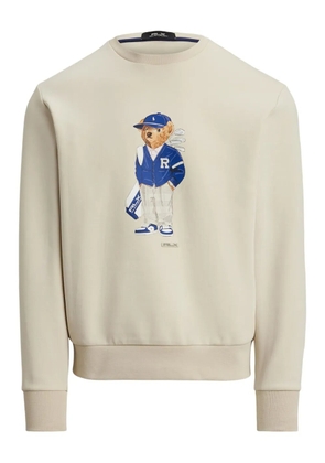 RLX Ralph Lauren bear-logo crew-neck sweatshirt - Neutrals