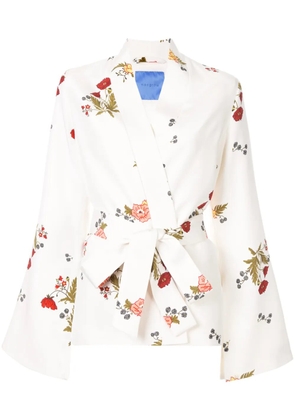 Macgraw Cognac robe coat - White