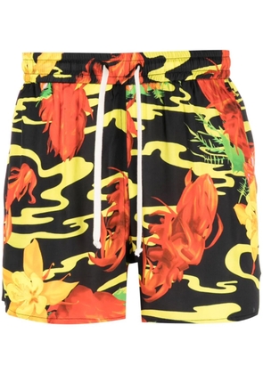 Phipps floral-print deck shorts - Black
