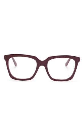Alexander McQueen Eyewear square-frame glasses - Red