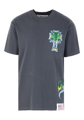 Cherry World graphic-print T-shirt - Grey