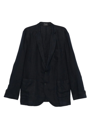 Marc O'Polo notched linen blazer - Blue