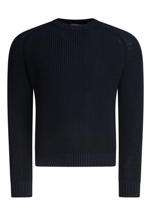 RAKKI ribbed crew-neck sweater - Blue