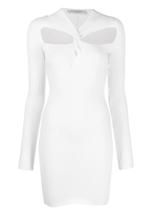 Philosophy Di Lorenzo Serafini cut-out detail ribbed mini dress - White