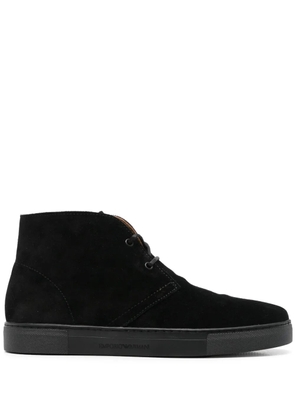 Emporio Armani suede boots - Black