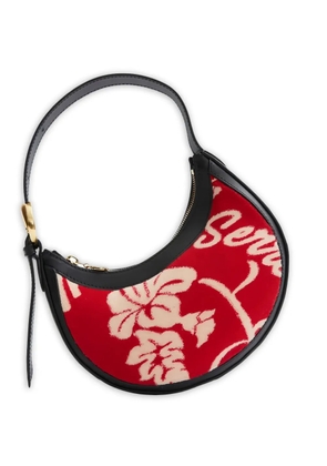 Marine Serre floral-print shoulder bag - Red