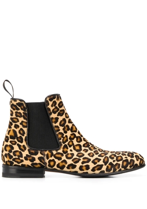Scarosso Lexi zebra print chelsea boots - Neutrals
