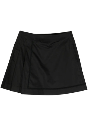 SHIATZY CHEN pleated cotton miniskirt - Black