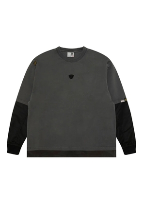 AAPE BY *A BATHING APE® contrast-panel long-sleeve T-shirt - Black