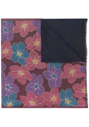 Dell'oglio floral print scarf - Red