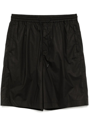 Juun.J logo-embroidered short - Black