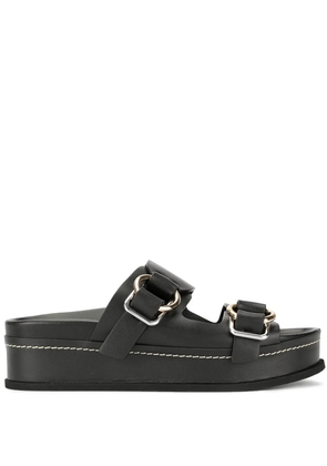 3.1 Phillip Lim Freida double-buckle platform slides - Black