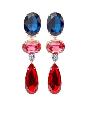 Carolina Herrera crystal earrings - Gold