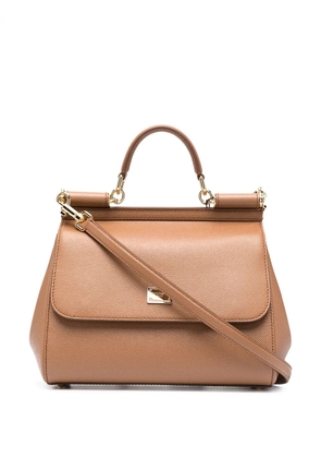 Dolce & Gabbana large Sicily tote bag - Brown