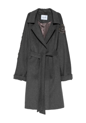 Blugirl embellished belted coat - Grey