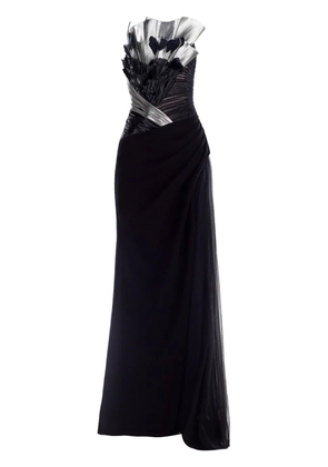 Gaby Charbachy draped gown - Black