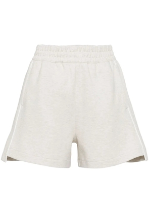 izzue cotton-blend track shorts - Grey