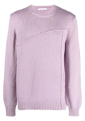 Helmut Lang seamed knitted jumper - Pink