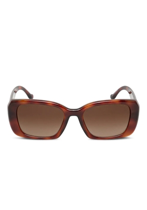 Coach rectangle logo sunglasses - Brown