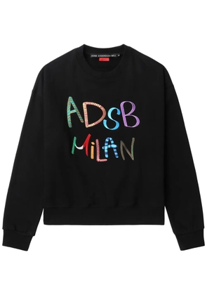 Andersson Bell logo-embroidered sweatshirt - Black