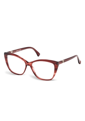 Max Mara Eyewear geometric-frame glasses - Red