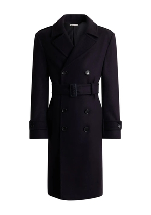 Bally double-breasted belted coat - Blue