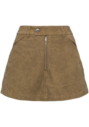 izzue mid-rise skort - Brown