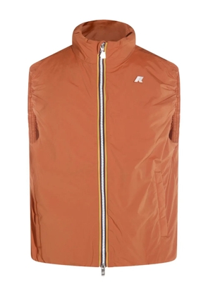 K-Way Valen Stretch Dot zip-fastening logo vest - Orange