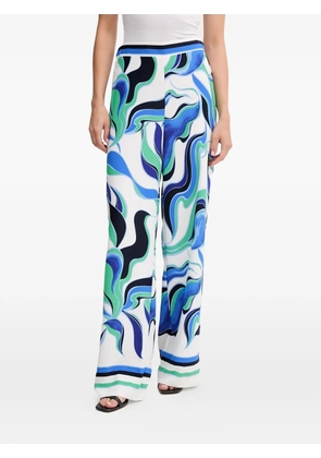 Joseph Ribkoff abstract-print trousers - White