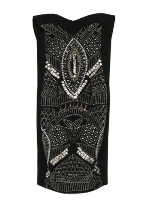 Gemy Maalouf embellished strapless mini dress - Black