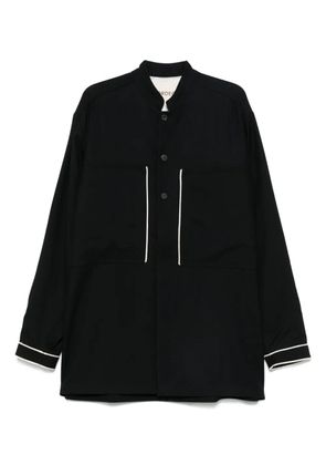 MORDECAI virgin-wool shirt - Black